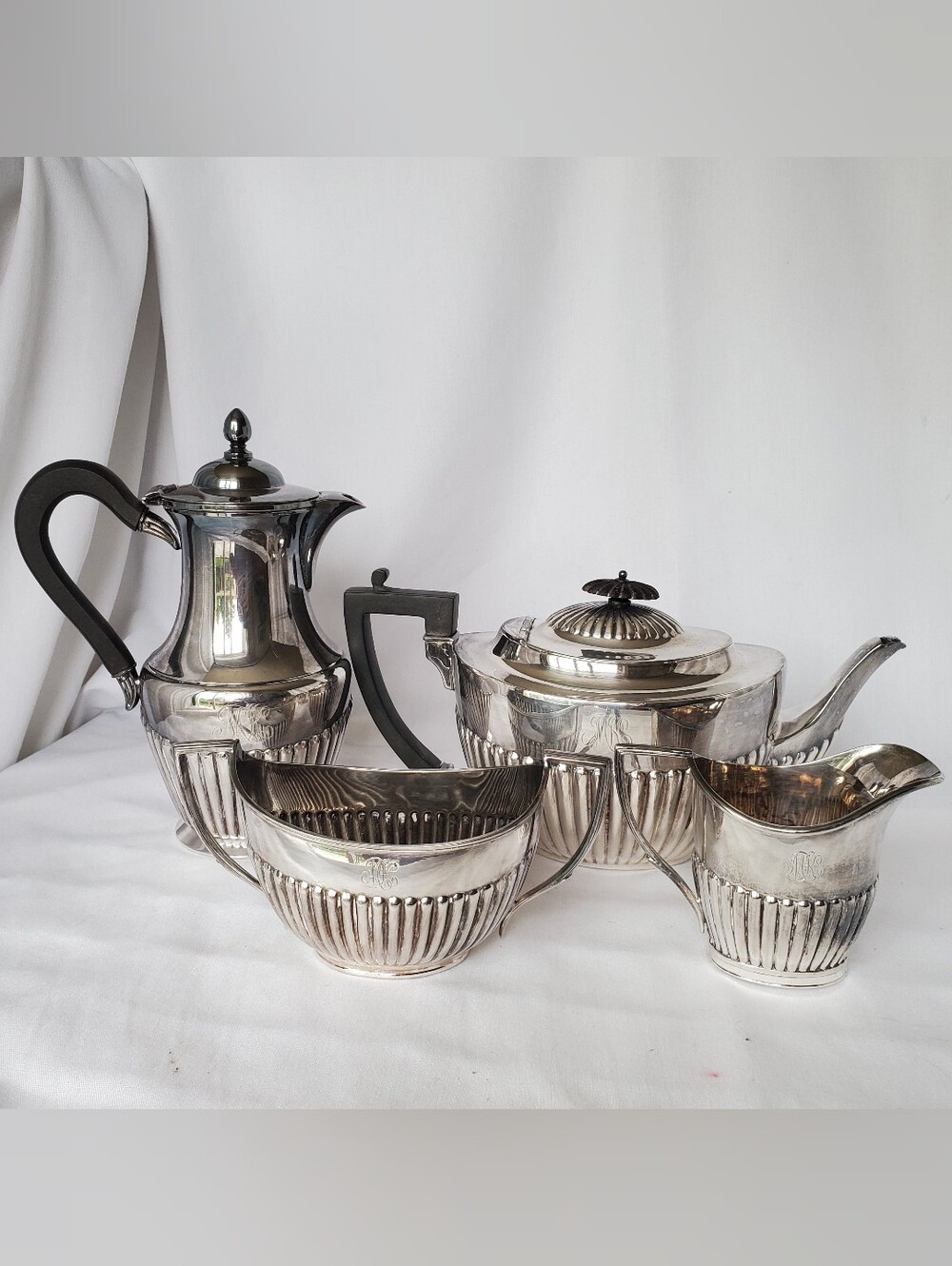4 Piece Silver Plate Tea Service